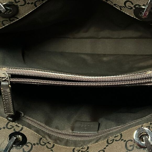 Gucci Brown Black GG Bamboo - Picture 8 of 10